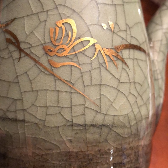 Vintage Somayaki Japanese Somaware Heart cut out Tea Pot - Picture 6 of 9